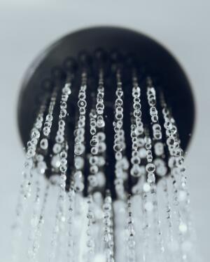 running showerhead